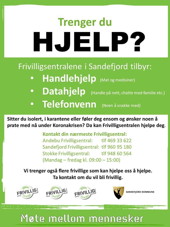 Sandefjord Frivilligsentral - Trenger Du Hjelp?